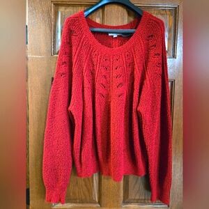 Knox Rose Cable Crewneck Women's sweater Size XXL